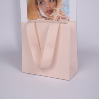 Tas Kertas Hadiah Belanja Ritel Mode Baru SUNNY PACK, Tas Belanja Toko Pakaian & Perhiasan Custom dengan Pegangan Pita