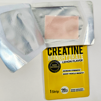Bandes sublinguales de créatine monohydrate biodisponible OEM personnalisées, pure créatine en bandes orales fines, supplément sans gluten pour adultes