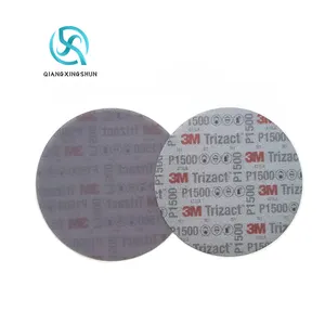 152mm Film backing P1500 Hook and Loop Clear Coat Sanding Disc Abrasive For Paint Defect Removal Paint Finishing