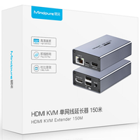 Mindpure Over Single CAT5e/6 LAN RJ45 HDMI USB Kvm IP Extender Ethernet Perpanjang 150m Pemancar dan Penerima Usb Mouse Keyboard