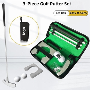 Putter portable CE avec aide à la pratique détachable et poignée en caoutchouc, kit d'accessoires pour <span class=keywords><strong>putting</strong></span> green et outils d'entraînement dans un sac de transport - Product Image 1
