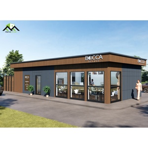 New Design Industrial Prefabricated Steel Structure Drive-thru Coffee Shop Club <b>Office</b> <b>Building</b> & Mall on Sale - Product Image 1