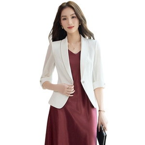 Acetate Satin Slip Dress V-Neck Mid Length Solid Color Elegant For Layering Women's Evening Dress With Blazer Option - Product Image 5
