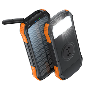 Nuevo Cargador PD de 20W y Cargador Inalámbrico, Banco de Energía Solar a Prueba de Agua con Batería de Litio-Polímero de 10000mAh, USB-A/Tipo-C - Product Image 1