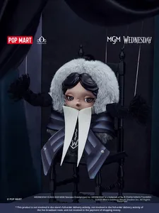 Porte-clés original authentique de poupée en peluche Popmart FROZEN wednesday (version d'uniforme scolaire Nevermore Academy) - Product Image 5