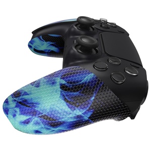 PlayVital Blue Flame - Almohadillas de Goma Suave con Textura Profesional Antideslizantes y Absorbentes del Sudor para el Control de PS5 - Product Image 6