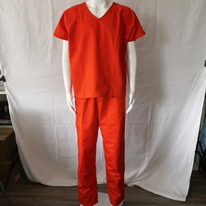 ชุดยูนิฟอร์มนักโทษ เสื้อและกางเกง ผ้าทวิลผสมฝ้ายโพลีเอสเตอร์ แบบเย็บ 3 เข็ม ลาย Tristitch - Product Image 5