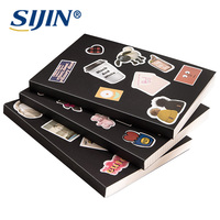 Cuaderno de Papel Cuadriculado con Tapa Blanda Negra Personalizado, Diario de Escritura con Encuadernación Perfecta para la Escuela, Oficina y Notas Diarias