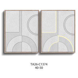 Arte Murale Testurizzata, Opera d'Arte Astratta in Gesso Fatta a Mano, Quadro Incorniciato, Dipinto per Arredamento Casa - Product Image 2