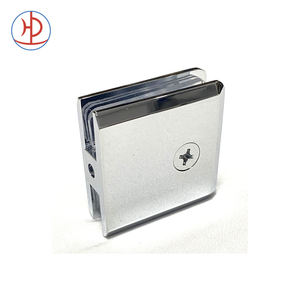 BC U4ソリッドブラスベベルスクエアクロームフレームレスガラスクランプコネクタ8-12mmガラス用シェルフブラケット - Product Image 2