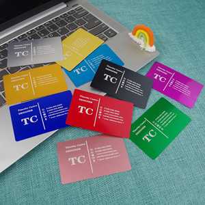 Placa de Identificación Moderna de Aluminio Personalizada al por Mayor, 85x54mm, Grabado Láser, Grosor de 0.2/0.45mm, Tarjetas de Visita, Regalos Promocionales <span class=keywords><strong>11</strong></span> - Product Image 4