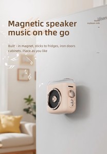 Mini Altavoz Inalámbrico Bluetooth <span class=keywords><strong>con</strong></span> Clip Magnético, <span class=keywords><strong>Pantalla</strong></span> de Hora, Sonido HiFi, Luz Nocturna, Manos Libres, Reproductor de Música MP3 <span class=keywords><strong>con</strong></span> Reproducción de Tarjeta TF - Product Image 4