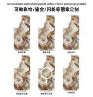 Étui en cuir personnalisé OEM avec impression 3D en relief, coque de téléphone peinte pour la série iPhone, luxe avec support de marque privée