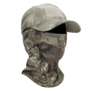 Venta al por mayor 6 Panel Digital Camo gorras de béisbol conjunto de máscara facial Camping al aire libre senderismo sombrero pesca protección solar gorras deportivas - Product Image 4