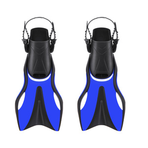 Aletas de Natación Ajustables para Niños, Estilo Corto, Talón Abierto, Material TPRPP, Talla S, para Entrenamiento Infantil - Product Image 1