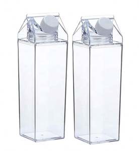 Vente en gros de gourdes réutilisables en plastique transparent coloré sans BPA, 500 ml, 750 ml, 1000 ml, en acrylique, pour boire directement, anti-fuite, compatibles lave-vaisselle - Product Image 3