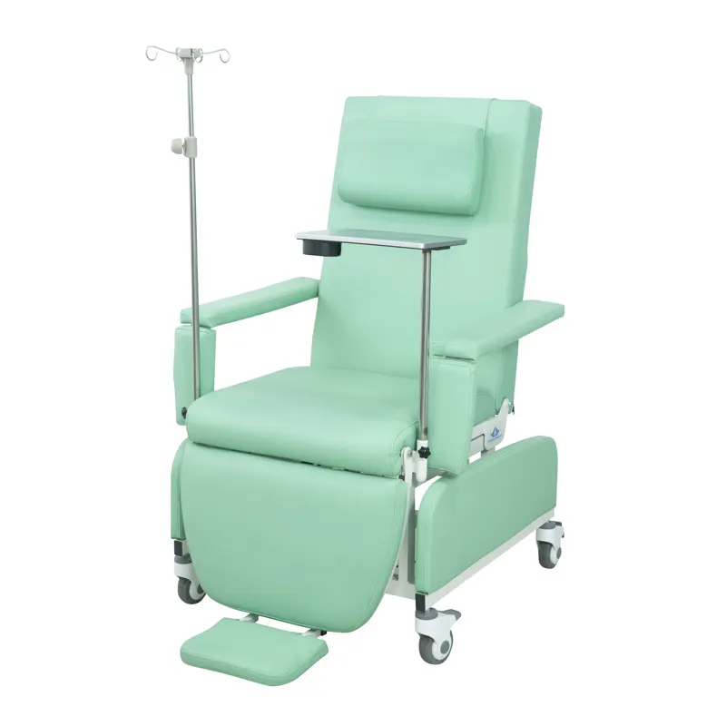Sillón para donantes de sangre cómodo, silla eléctrica para donantes de sangre, sillón reclinable médico, fabricante de sillas de diálisis