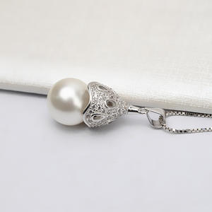 Ensemble de serre-tête et d'accessoires pour boucles d'oreilles en argent S925 avec perle de 11-12 mm et grand pendentif, accessoires de bricolage 739 - Product Image 3