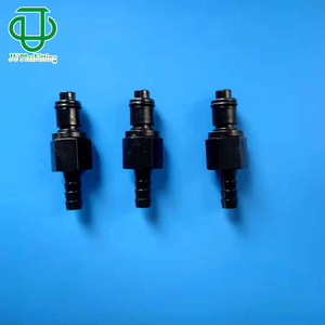 Conector Rápido de Plástico POM Negro Tipo L JUPlasFitting con Válvula de Retención de 6.0-10.0mm para Control de Fluidos - Product Image 1