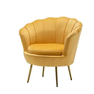 공급업체에 문의하기 거실 안락 의자 가죽 안락 의자 소파 싱글 벨벳 패브릭 레저 의자 거실