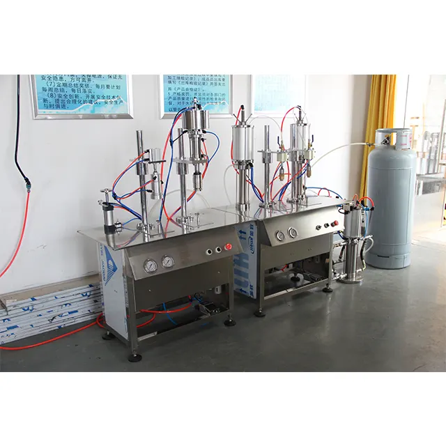 Cartuccia di gas butano macchina di rifornimento, CJXH-1600D semi-automatico macchina di rifornimento di aria compressa
