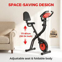 Vélo d'exercice personnalisé pliable et réglable avec poignées ergonomiques et pédales antidérapantes pour une vie saine et un entraînement efficace