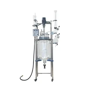 10L Laboratory Glass Reaction Kettle Glass Lined Reactor for chemical production