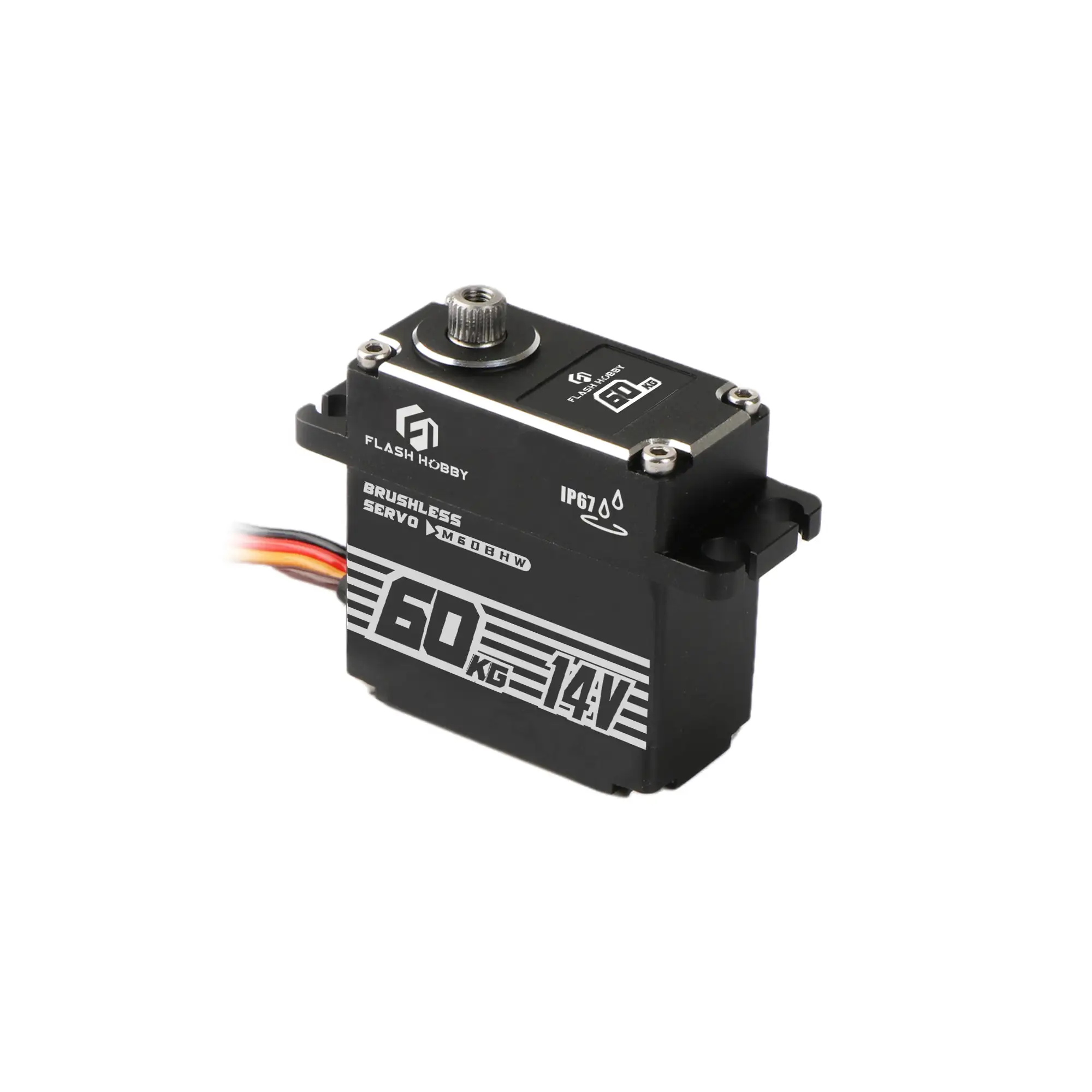 Flashhobby M60BHW Waterproof 60kg Large Torque 14V Digital Brushless Motor Servo RC