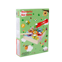 Neues Design Lustiges Clip-Bienen-und-Käfer-Fangspiel Bienenstock-Spiel zur Übung von Händen und Gehirn Frühkindliche Bildung Holz-Lernspielzeug für Kinder