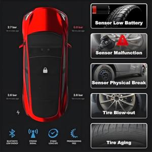 Sensore di lancio 2025 per Tesla modello S/3/X/Y senza programmazione Bluetooth TPMS sensore di pressione dei pneumatici per la riparazione di pneumatici sensore Tesla - Product Image 4