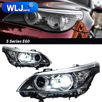 Feux LED WLJ pour BMW M5 E60 E61 LCI 2006 2007 2009, feux de jour à LED Angel Eyes, ensemble de phares avant pour accessoires BMW