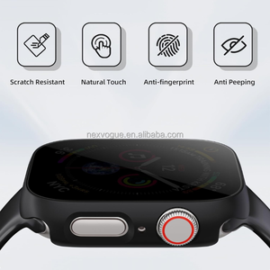 Chất Lượng Cao Riêng Tư Tempered Glass Chống Sốc Bìa Xem Phụ Kiện Cho Apple Xem Trường Hợp 42/45/46 Mm Cho <span class=keywords><strong>Iwatch</strong></span> Loạt 10/9/8 - Product Image 3