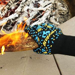 Guantes de Seguridad Resistentes al Calor BlueFire Pro, de Fibra, para Horno, Barbacoa, Chimenea, Soldadura - Product Image 3