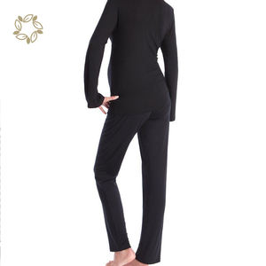 Ensemble de pyjama de maternité deux pièces en bambou, pyjama de maternité à manches longues, vêtements de nuit d'allaitement - Product Image 6