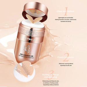 P.TWO.P 2 Warna Butterfly Puff Air Cushion Pro Concealer Whitening Concealer Natural Nude Makeup Foundation BB Cream - Product Image 3