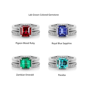 Bague de Fiançailles Femme en Argent 925 avec Moissanite Tournesol Double <span class=keywords><strong>Halo</strong></span> Personnalisée, Style Vintage Luxe Léger et Gemmes Colorées de Laboratoire - Product Image 1