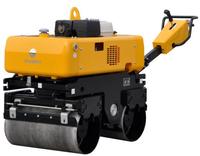Compacteur vibrant à double tambour autopropulsé ROADWAY avec moteur Honda 13 CV, capacité 5 tonnes pour travaux de construction