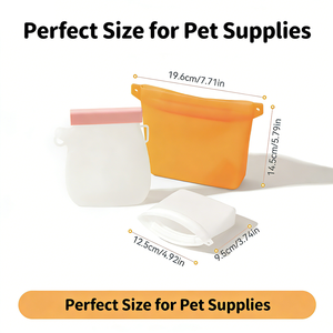 Sac de nourriture pour chien pliable en silicone, écologique, portable, sûr, imperméable et réutilisable pour l'entraînement – Vente en gros - Product Image 2