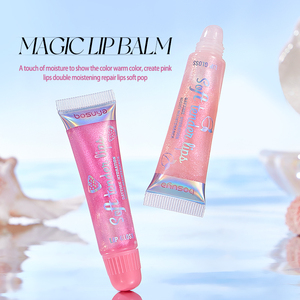 Brillo Labial Hidratante con Sabor a Frutas y Cambio de Temperatura, Lápiz Labial Humectante Cálido + <span class=keywords><strong>Aceite</strong></span> Labial Perlado, Paquete de 2 - Product Image 4