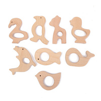 Jouets de dentition pour bébés en bois de hêtre, bâtonnets à mordiller, assortiment varié, diverses spécifications, vente en gros, directement de l'usine