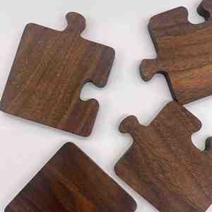 Posavasos de Madera de Nogal Resistentes al Calor, Posavasos Multifuncionales para Bebidas, para Bares, Restaurantes y Oficinas - Product Image 1