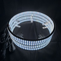 Lumina 15/17/20 pouces, éclairage annulaire réglable pour jantes, quadri-lignes RGBW, étanche IP67, pour jantes et pneus de camion