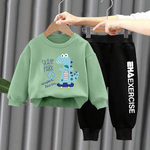 Ensembles de survêtements pour enfants de loisirs garçons et filles printemps automne survêtements coton deux pièces enfants - Product Image 3