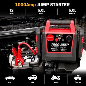 Arrancador de Coches Portátil Tyrell Chenergy, 600A Pico, Luz LED, Cargador de Emergencia para Motocicletas, Camiones y SUV, 8000 mAh, 480 W, <span class=keywords><strong>Arranque</strong></span> Rápido - Product Image 5