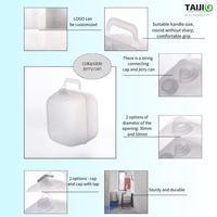 Bidon semi-pliable de 10 L, norme UE 10/2011, qualité alimentaire, conteneur d'eau d'urgence, fournitures de secours, aide humanitaire