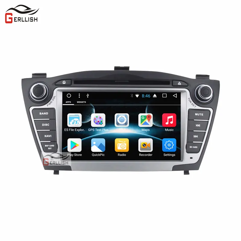 Car Multimedia GPS Navigation 2 Din Android DVD Player For Hyundai / IX35 / TUCSON 2009-2015 With Canbus USB DVR Wifi FM