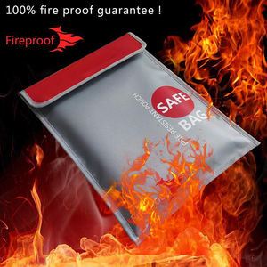 Portadocumentos A4 resistente al agua e ignífugo, bolsa de almacenamiento segura con cremallera para dinero y efectivo, bolsas y estuches de propósito especial - Product Image 4