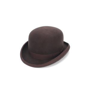 Cappello da Uomo Stile Charlie Chaplin, Cappello Bombetta Rosso - Product Image 3