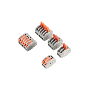 Connecteur de borne rapide 212/213/214/215 pour fils rigides et souples, connecteur parallèle à pression pour borne de câblage - Product Image 1