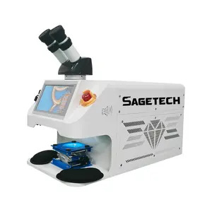 SageTech - Máquina de reparo de joias de prata e ouro, aço inoxidável, soldador a laser, máquina com microscópio CCD, para reparo de joias